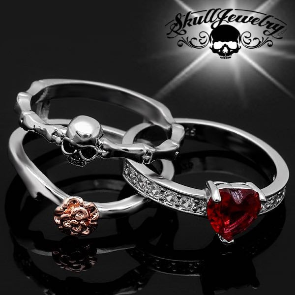 Cuore del Fiore del Cranio - Ring (#w036)