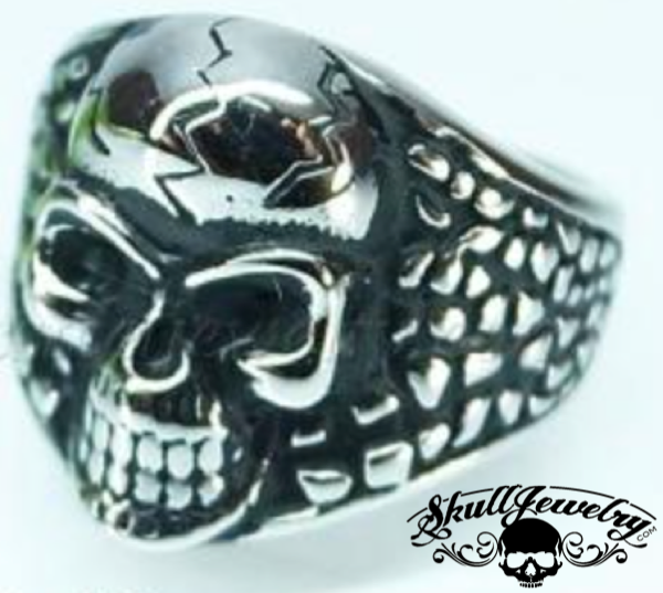 You Shook Me All Night Long - Skull Ring - (#4304)