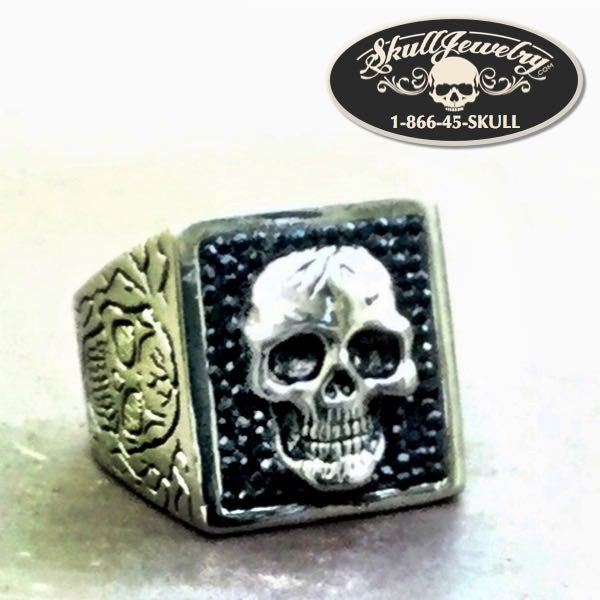 'Stand Back' Skull Ring (#573)