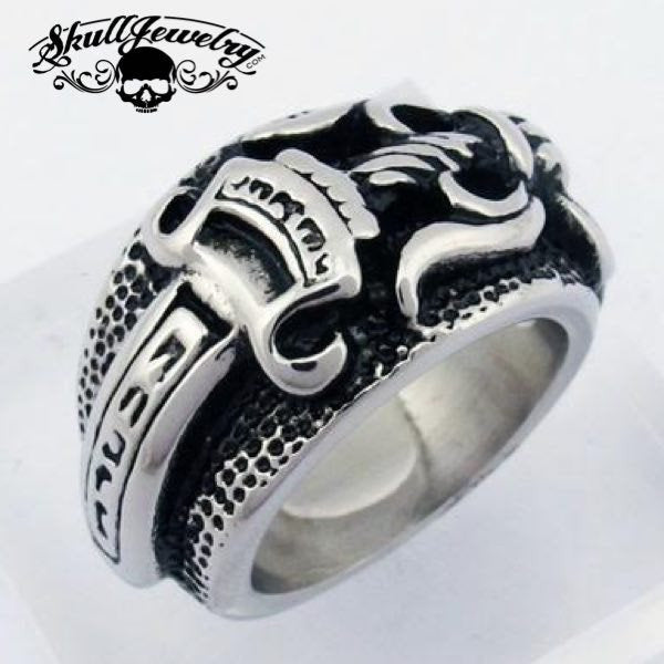 "Double-Edged Sword" Ring