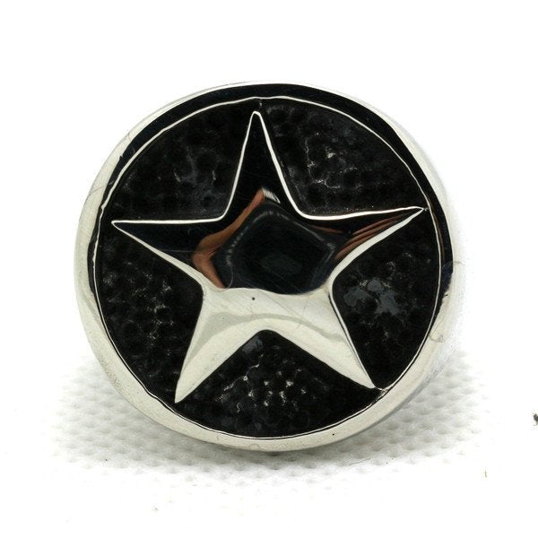 Gothic Five-Point Star Stainless Steel Ring (#448)