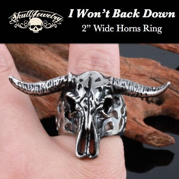 Texas - everything is bigger and better in texas skull ring