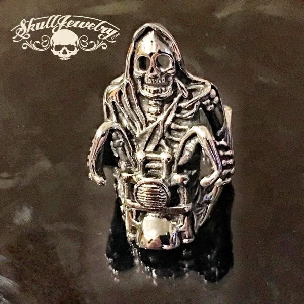 'Don't Fear the Reaper' Large Grim Reaper Ring