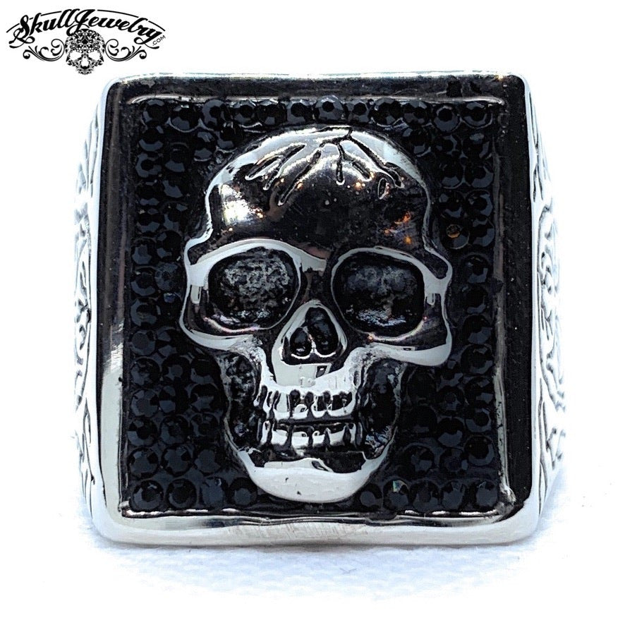 'Stand Back' Skull Ring (#573)