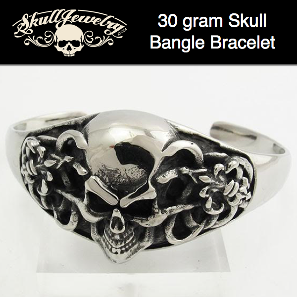 'Strange Magic' Skull Bangle Bracelet