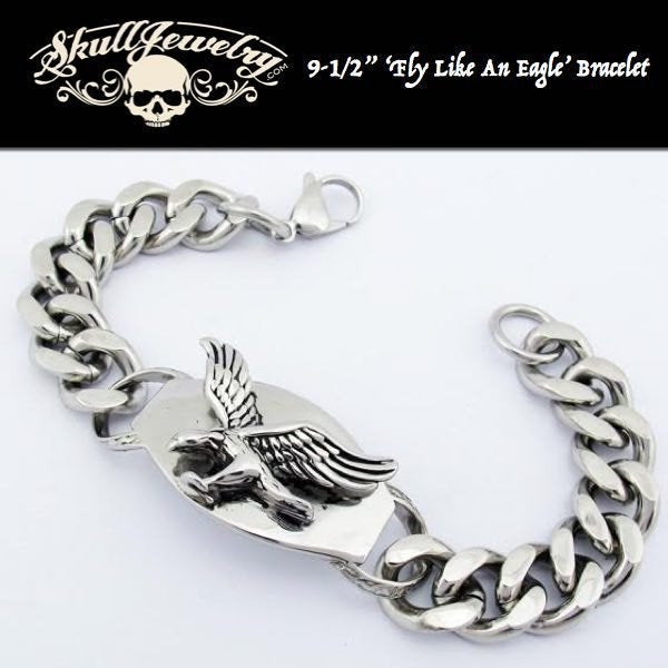 'Fly Like An Eagle' Stainless Steel Bracelet