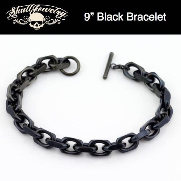 Black Link Stainless Steel Bracelet
