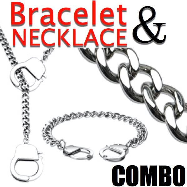 COMBO - Handcuffs Necklace/Bracelet (#929)