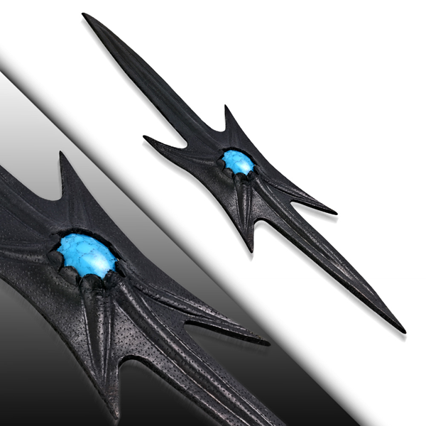 Black Leather Turquoise Bangle (#c162)