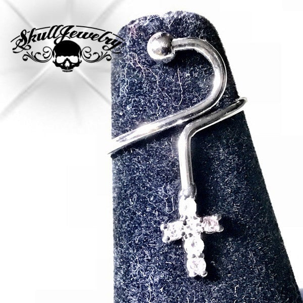 Cross Adjustable Mid/Tow or Finger Ring