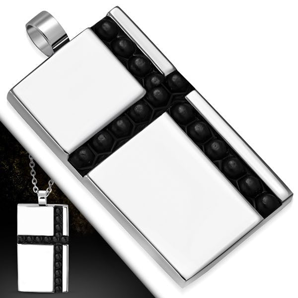 Cross Dog Tag Pendant