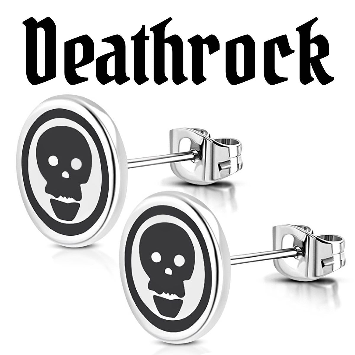Deathrock Skull Stud Earrings