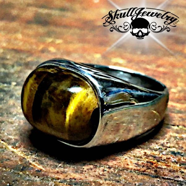 Eye of the Tiger - Stainless Steel Ring (#077)