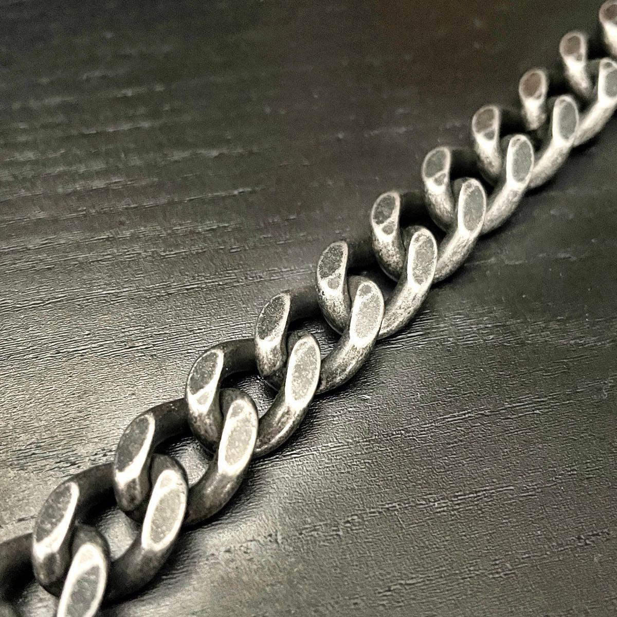 'Gun Metal' Cuban Link Steel Bracelet