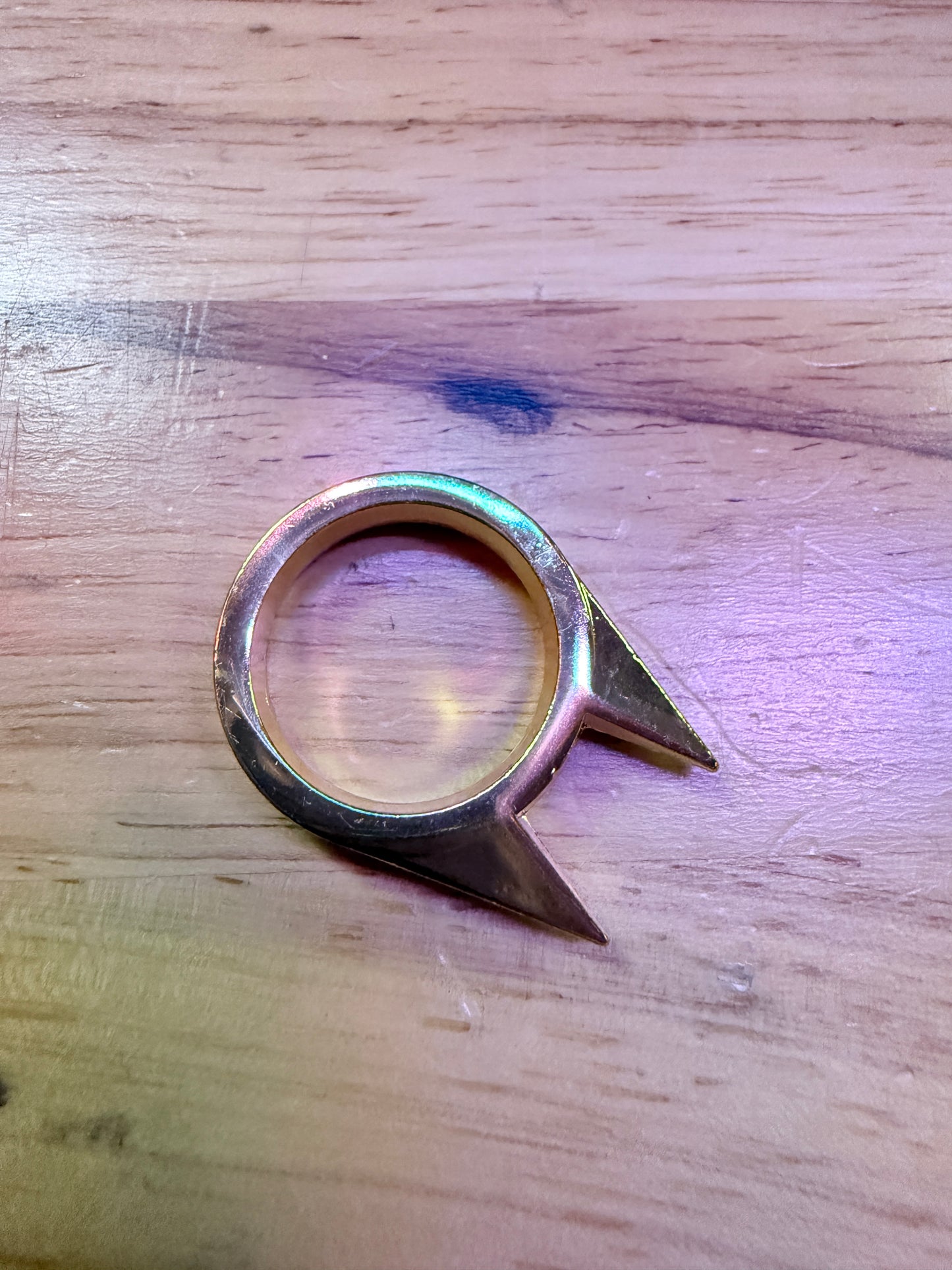 Self Defense Ring Gold-Tone (#R0303)