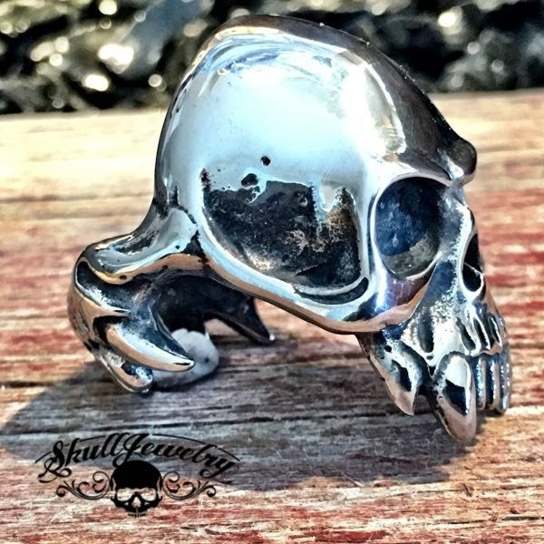 'Into The Great Wide Open' Wide Mouth Skull Ring