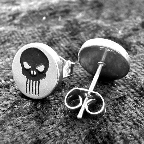 Punisher earrings