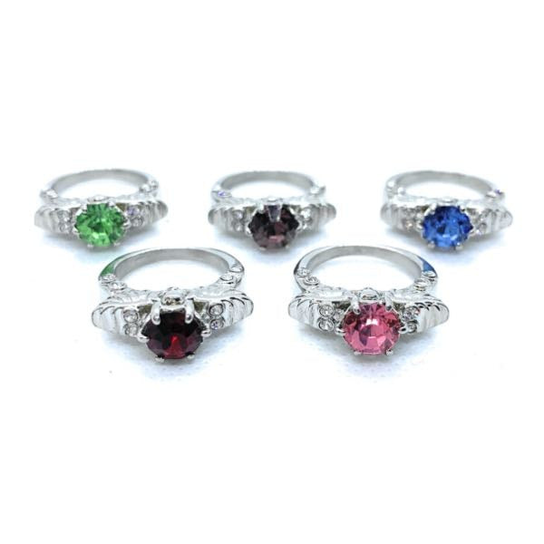 Silver Skull Head & Wings Wedding/Engagement Rings