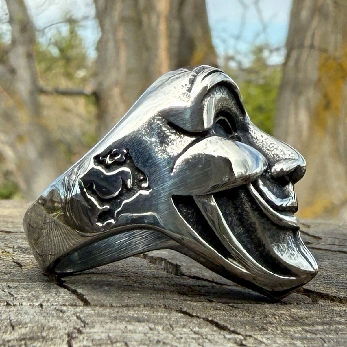 Anonymous Vendetta Mask Ring – V for Vendetta Stainless Steel Tribute (#547)
