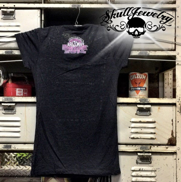 back - 2014 Womens Arizona Bike Week Rally T-Shirt (wts001)