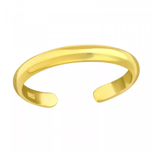 Gold Rebel Toe Ring – 925 Sterling Silver Luxe (#ss003)