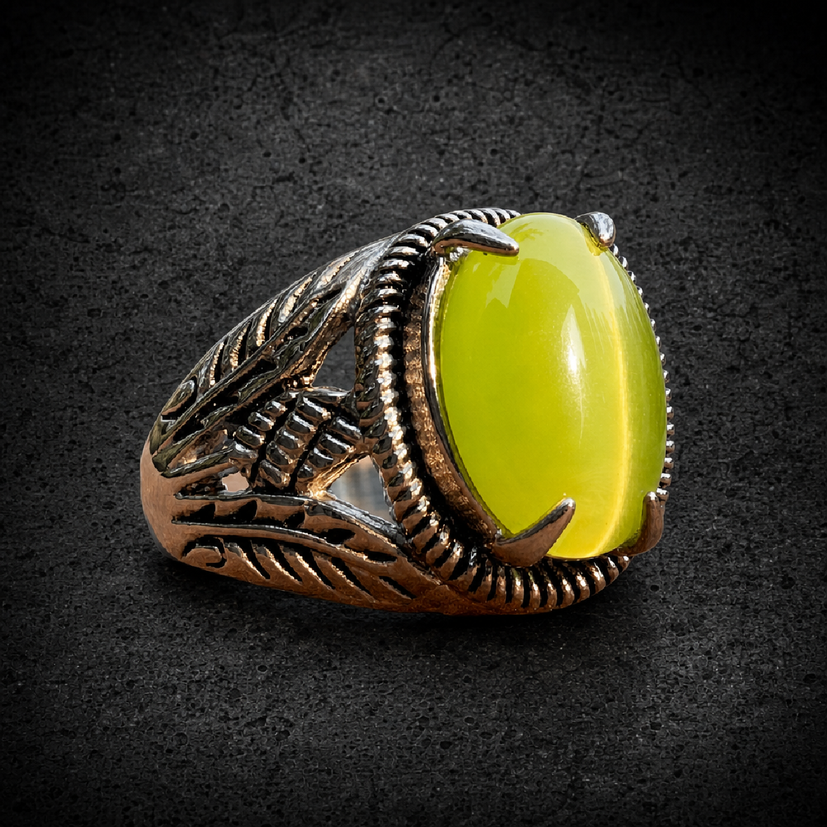 Green Manalishi - Stainless Steel Ring - 316L stainless steel unisex jewelry (680SJ08)
