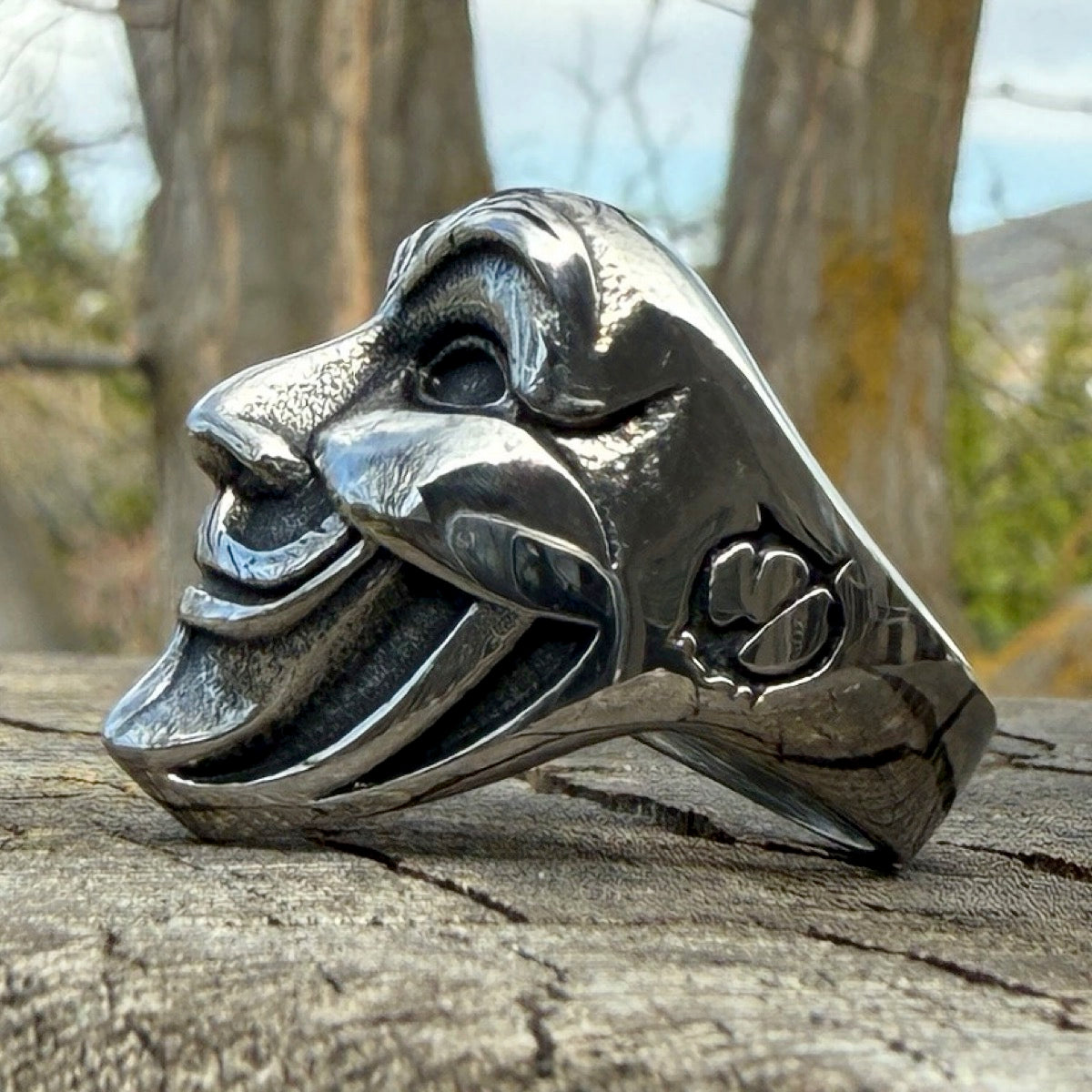 Anonymous Vendetta Mask Ring – V for Vendetta Stainless Steel Tribute (#547)