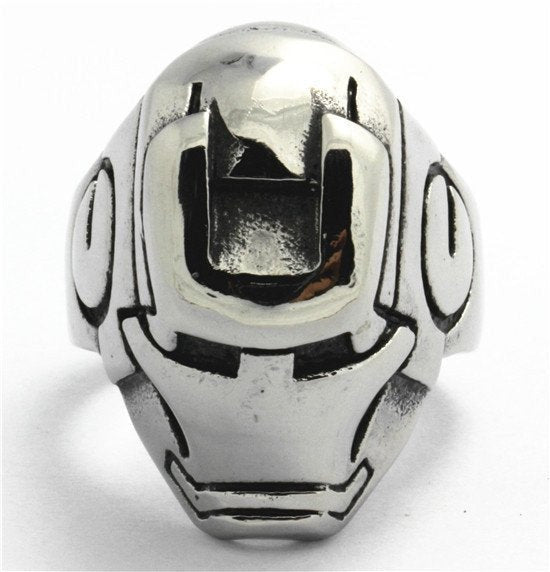 Iron Man Ring - Stainless Steel Superhero-Inspired Jewelry for Fans of Tony Stark & Robert Downey Jr. (#383)