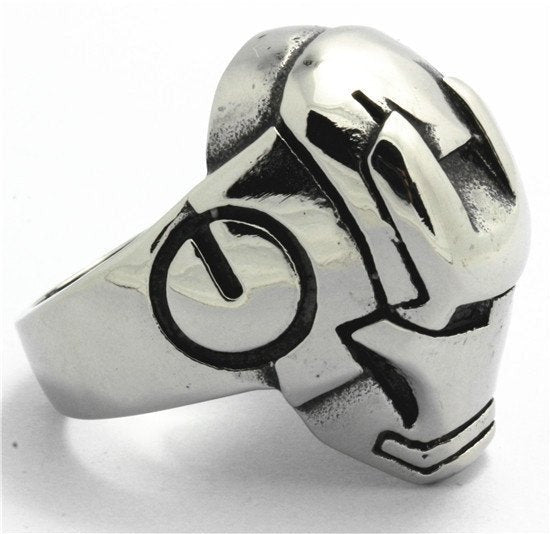 Iron Man Ring - Stainless Steel Superhero-Inspired Jewelry for Fans of Tony Stark & Robert Downey Jr. (#383)