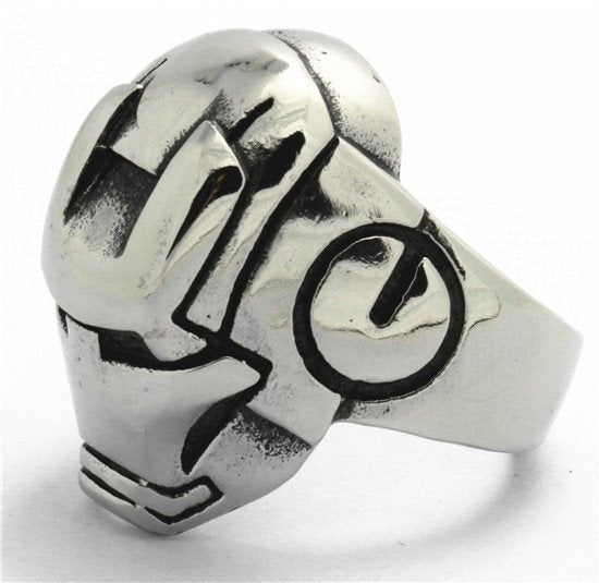 Iron Man Ring - Stainless Steel Superhero-Inspired Jewelry for Fans of Tony Stark & Robert Downey Jr. (#383)