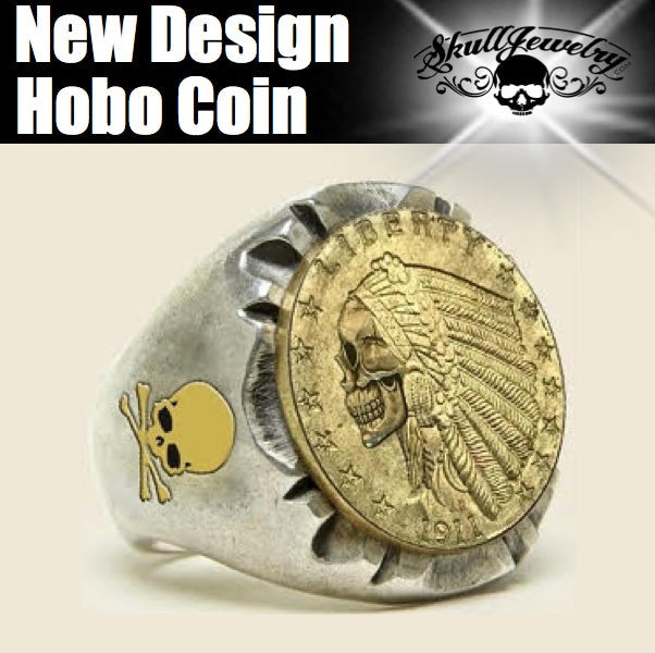 Hobo Coin - Indian Gold Quarter Eagle Ring (#048)