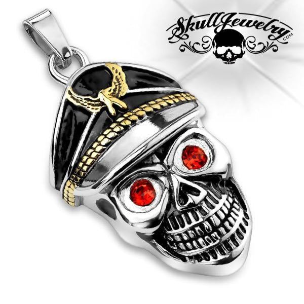 'I'd Rather Die a Soldier Than a Coward' Skull Pendant