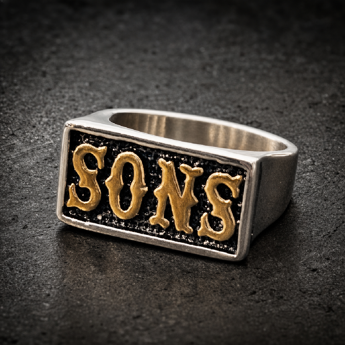 SONS - TwoTone Ring - 316L stainless steel unisex jewelry (R0624)