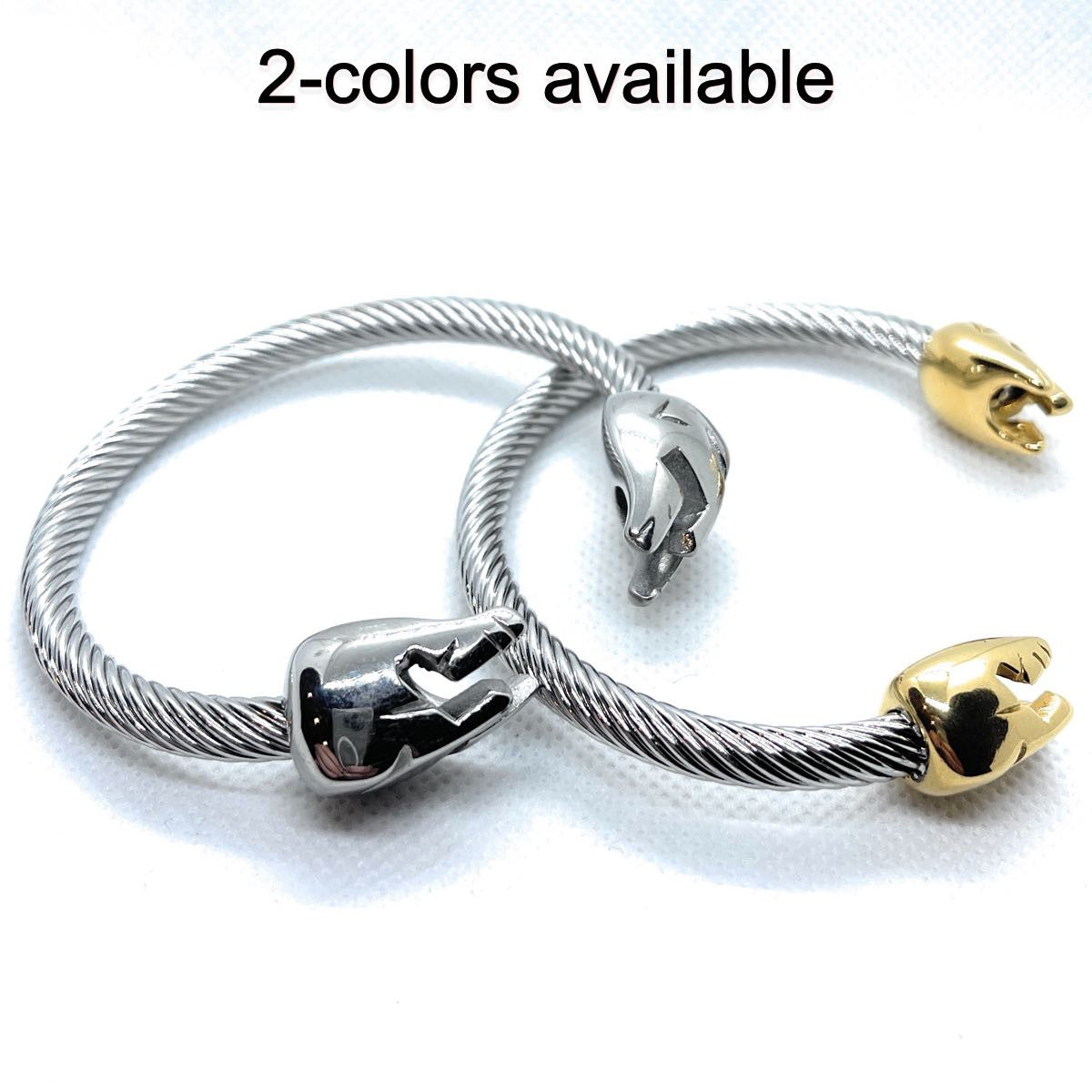 'SPARTAN MASK' Cable Steel Bracelet