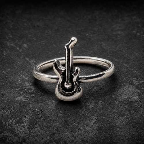 String Striker: The Ultimate Rockstar Accessory for Your Finger - 316L stainless steel unisex jewelry (R0782)