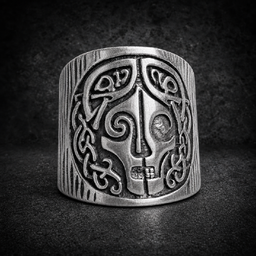 THE BLACK CROWN WIDOW - Ring #8 of 8 – DEATHMASK LEGION - 316L stainless steel unisex jewelry (R0845)