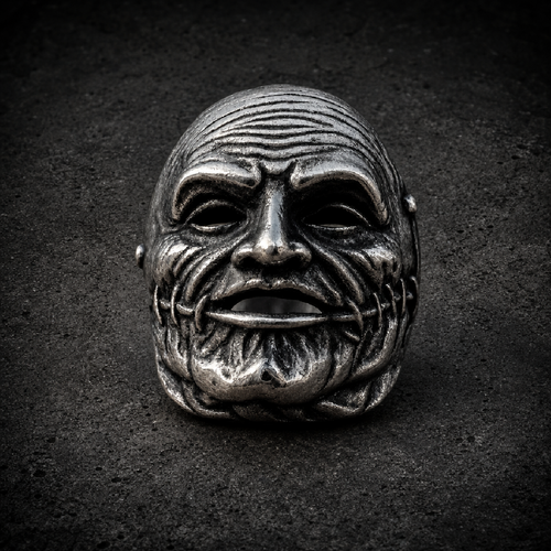 THE RAGESTAGED ELDERBANE - Ring #7 of 8 – DEATHMASK LEGION - 316L stainless steel unisex jewelry (R0844)