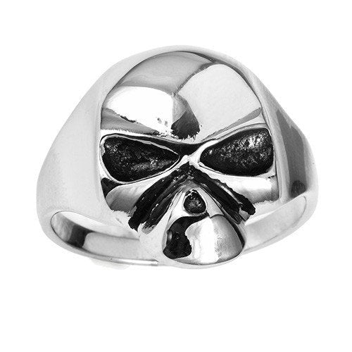 'Close Enough To Perfect' Stainless Steel Skull Ring (#020)