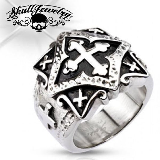 Crusaders Cross Ring