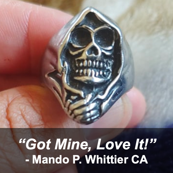 Soul Collector – Grim Reaper Steel Ring (#045)