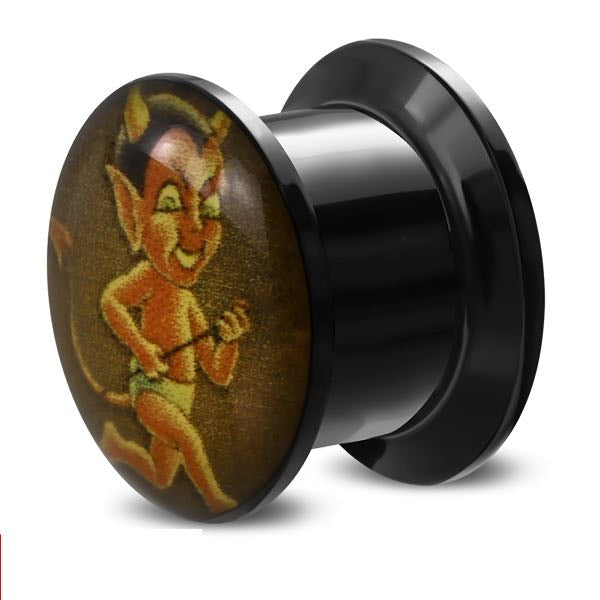 10mm Devil Baby On The Run Ear Plugs (c123)