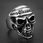 'Dead City Choppers' Skull Ring with Bandana (#127)