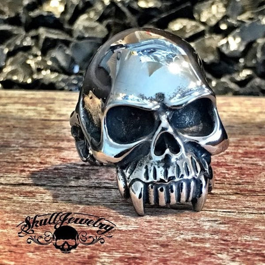 'Into The Great Wide Open' Wide Mouth Skull Ring