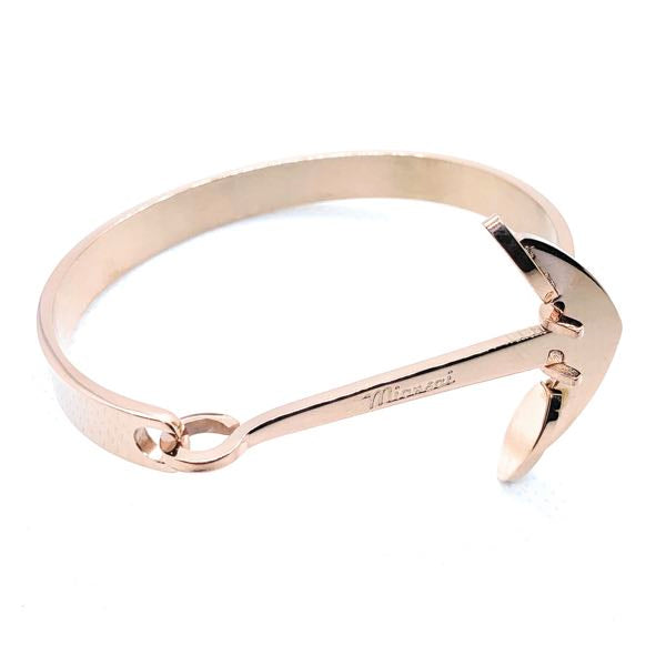 Anchor Bangle Bracelet (2 Color Options)