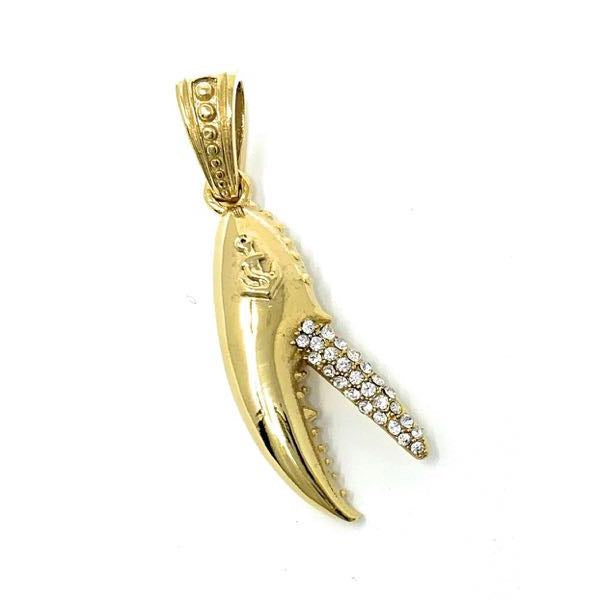 CZ Stone Anchor Lobster Claw Pendant (2 Color Options) (#bjp017)