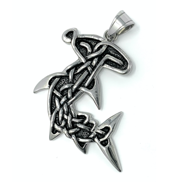 Hammerhead Shark Pendant (2 Color Options) (#bjp018)