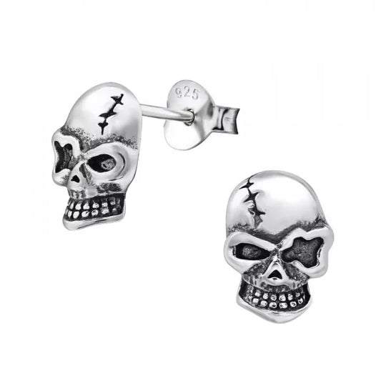 Rebel Spark – .925 Sterling Silver Skull Earrings (#ss001)