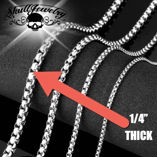 Big, Bold Box Weave Chains – SkullJewellery