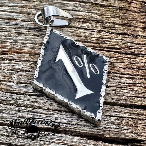 1% Stainless Steel Pendant