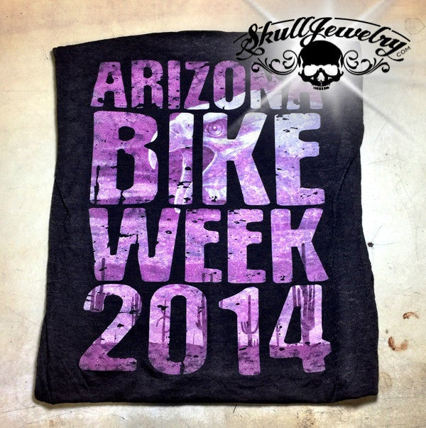front - 2014 Womens Arizona Bike Week Rally T-Shirt ()